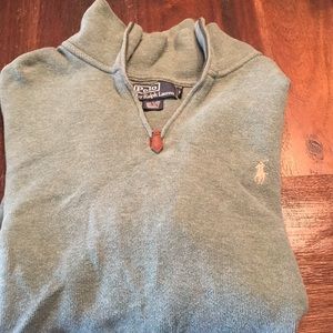 Polo pull over sweater